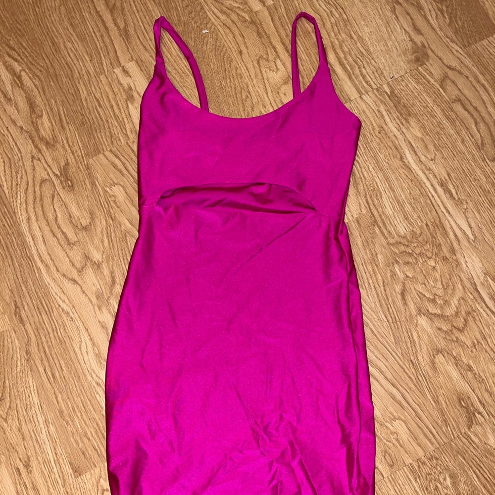 Vibrant Pink Sleeveless Dress